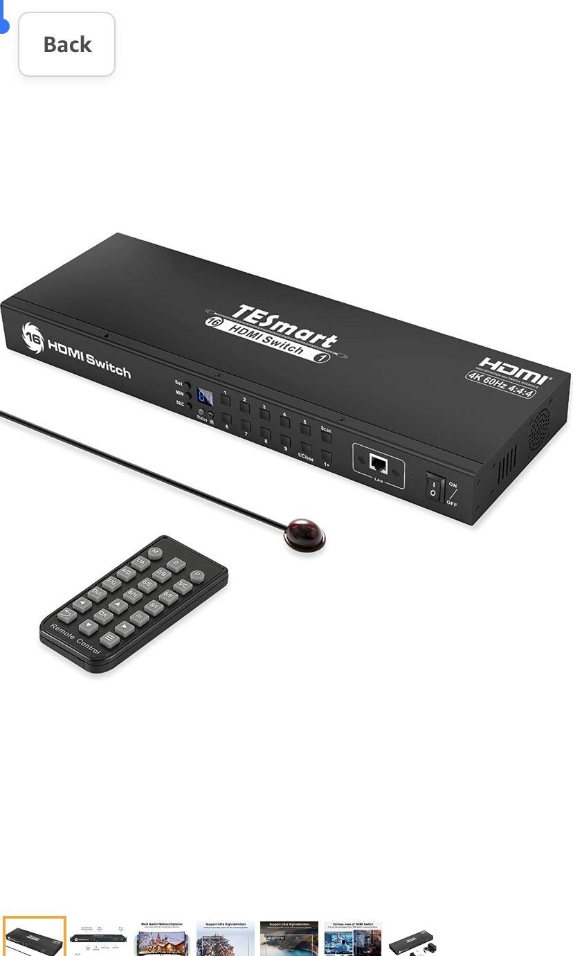 8 Port HDMI Switch 4K 60Hz Auto Switch With RS232/LAN-TESmart