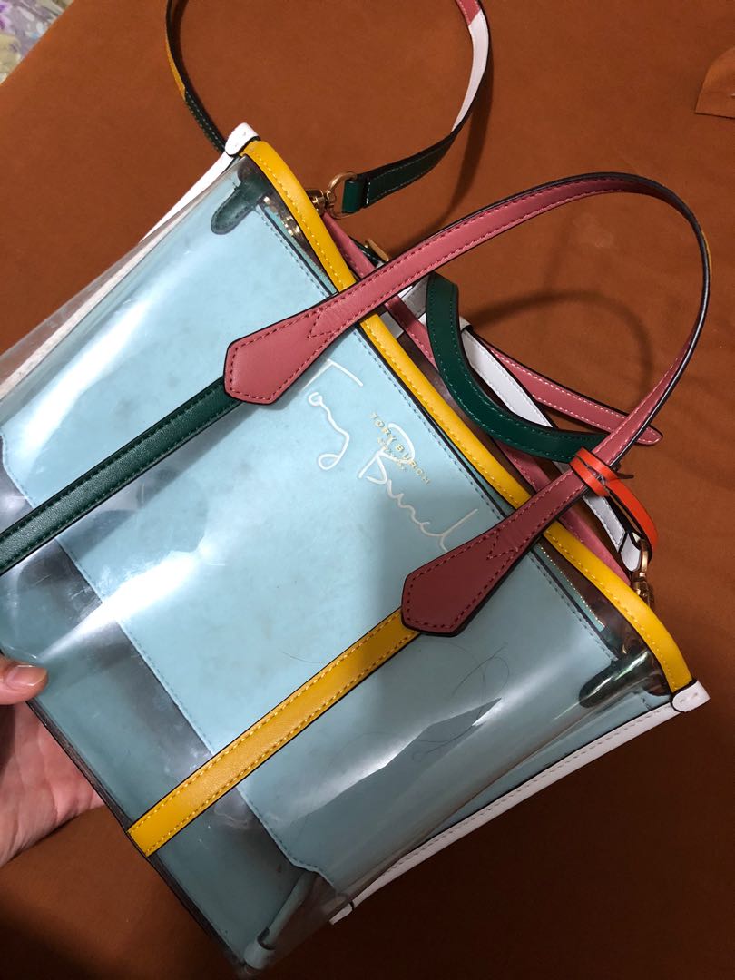 tory burch transparent tote