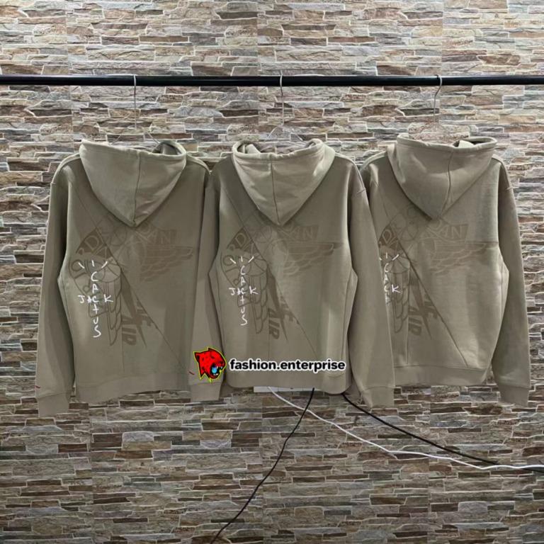 Travis scott jordan hoodie sizing on sale