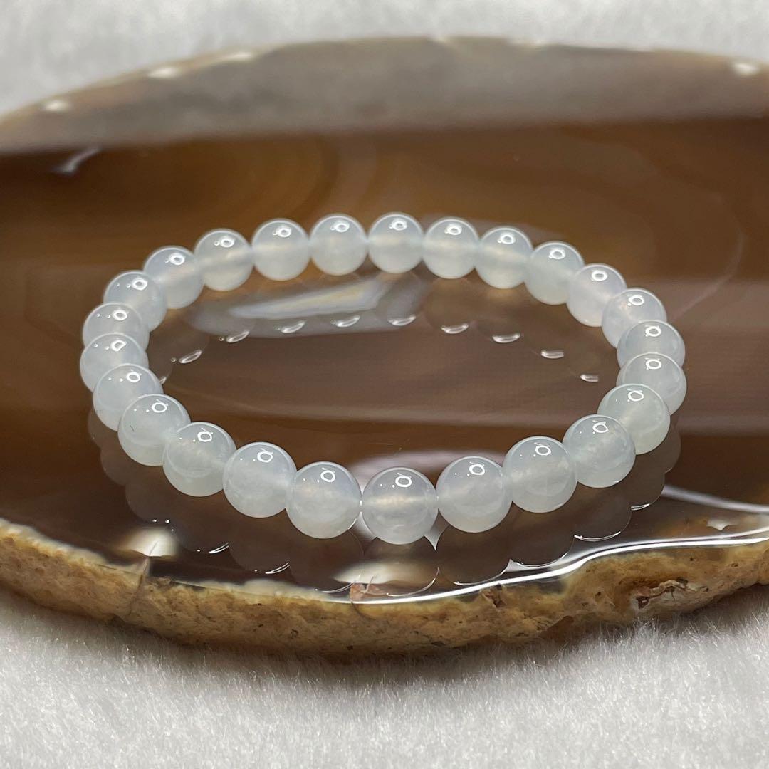White jade bead bracelet outlet