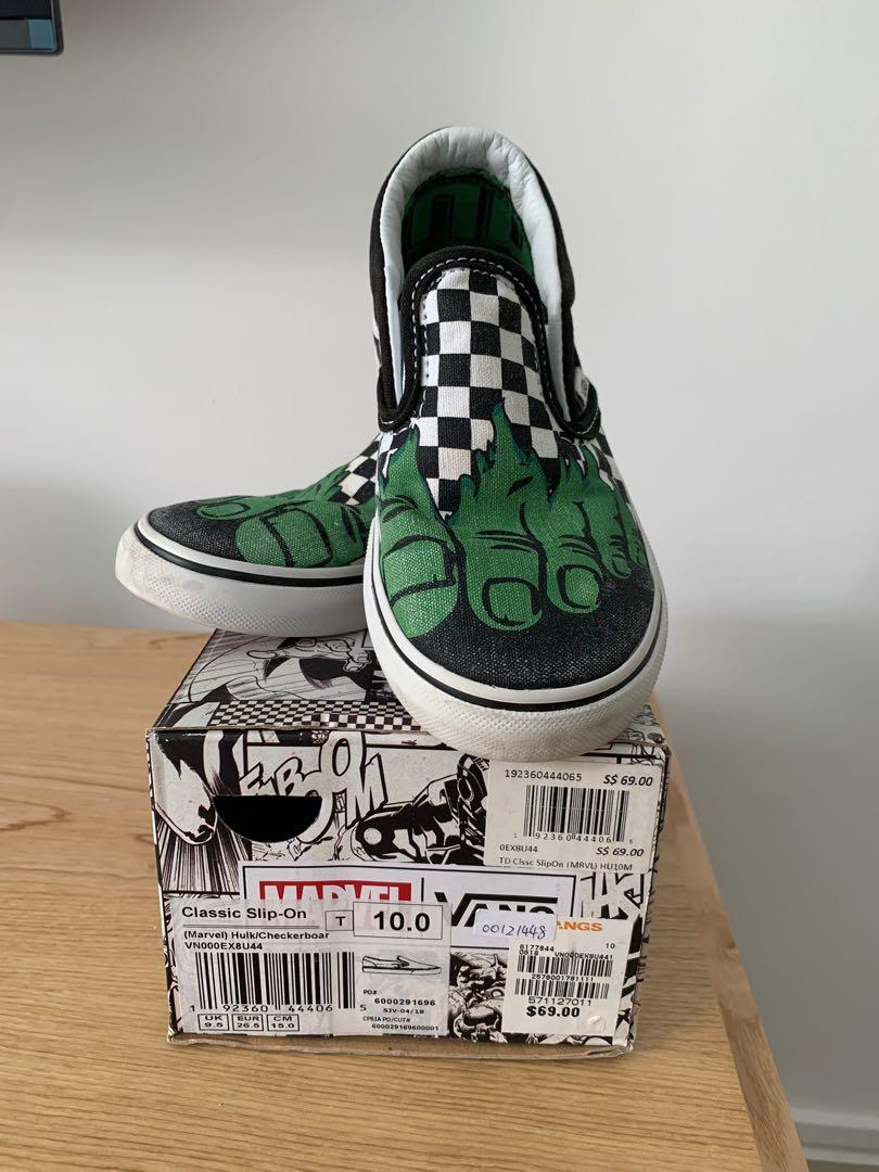 hulk vans toddler size 8