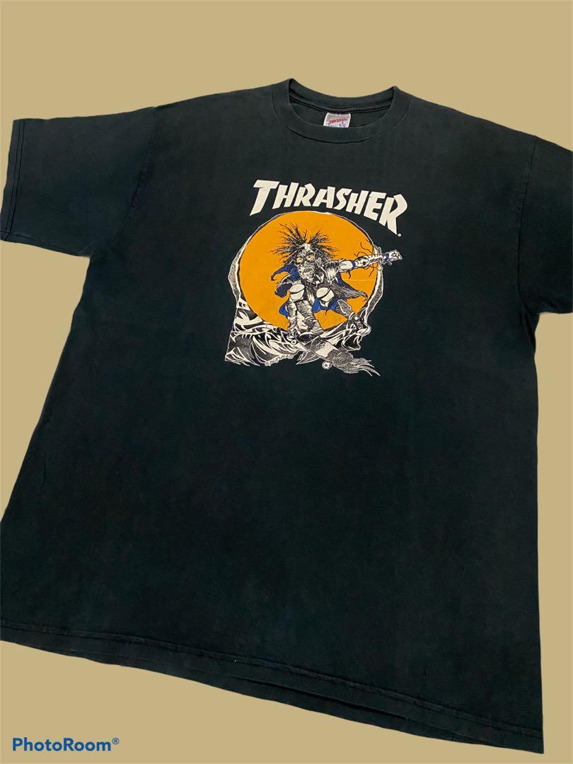 VINTAGE 90S THRASHER PUSHEAD ON JERZEES TAG TEE