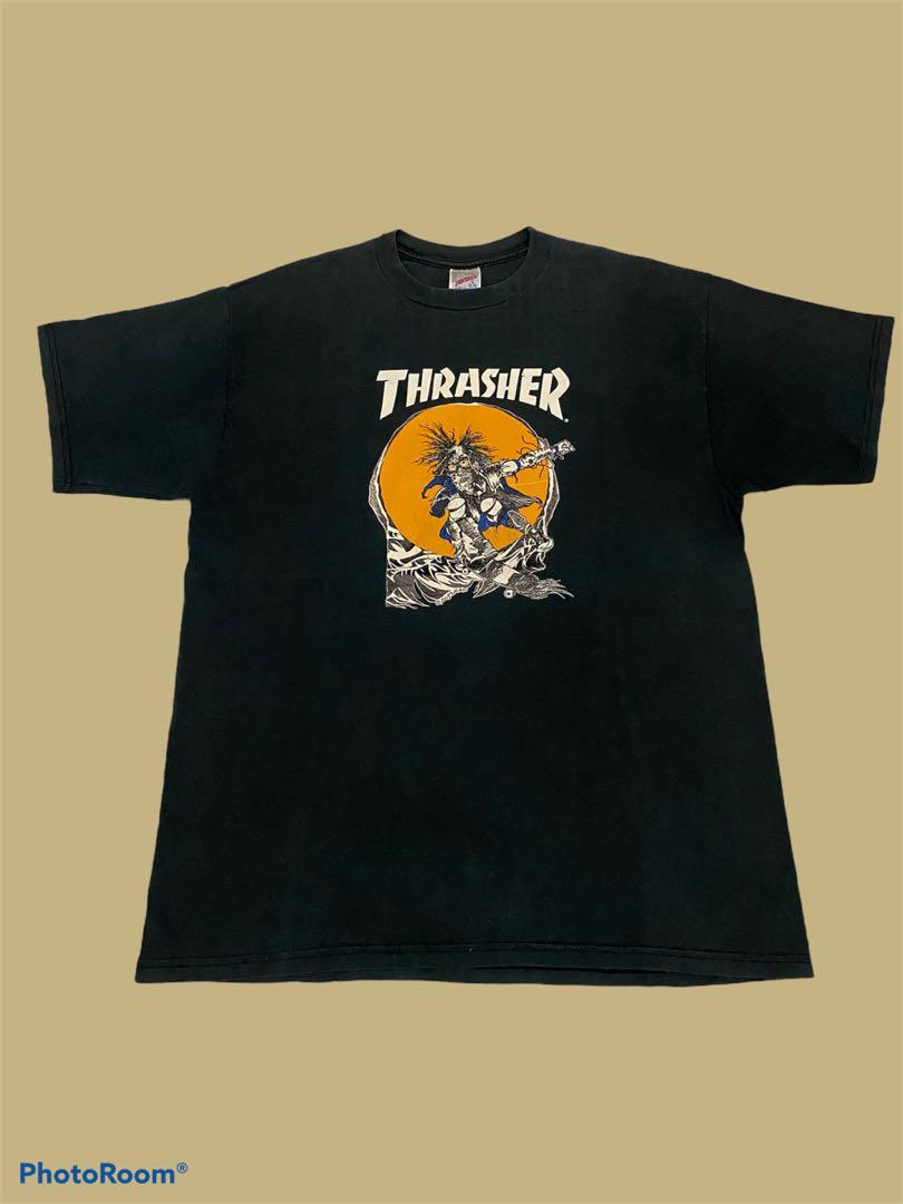 VINTAGE 90S THRASHER PUSHEAD ON JERZEES TAG TEE