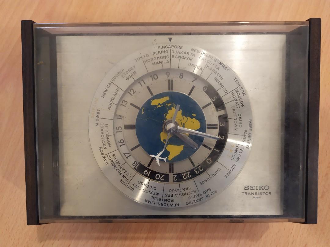 SEIKO Transistor Horloge Murale Carrée Japonaise Vintage