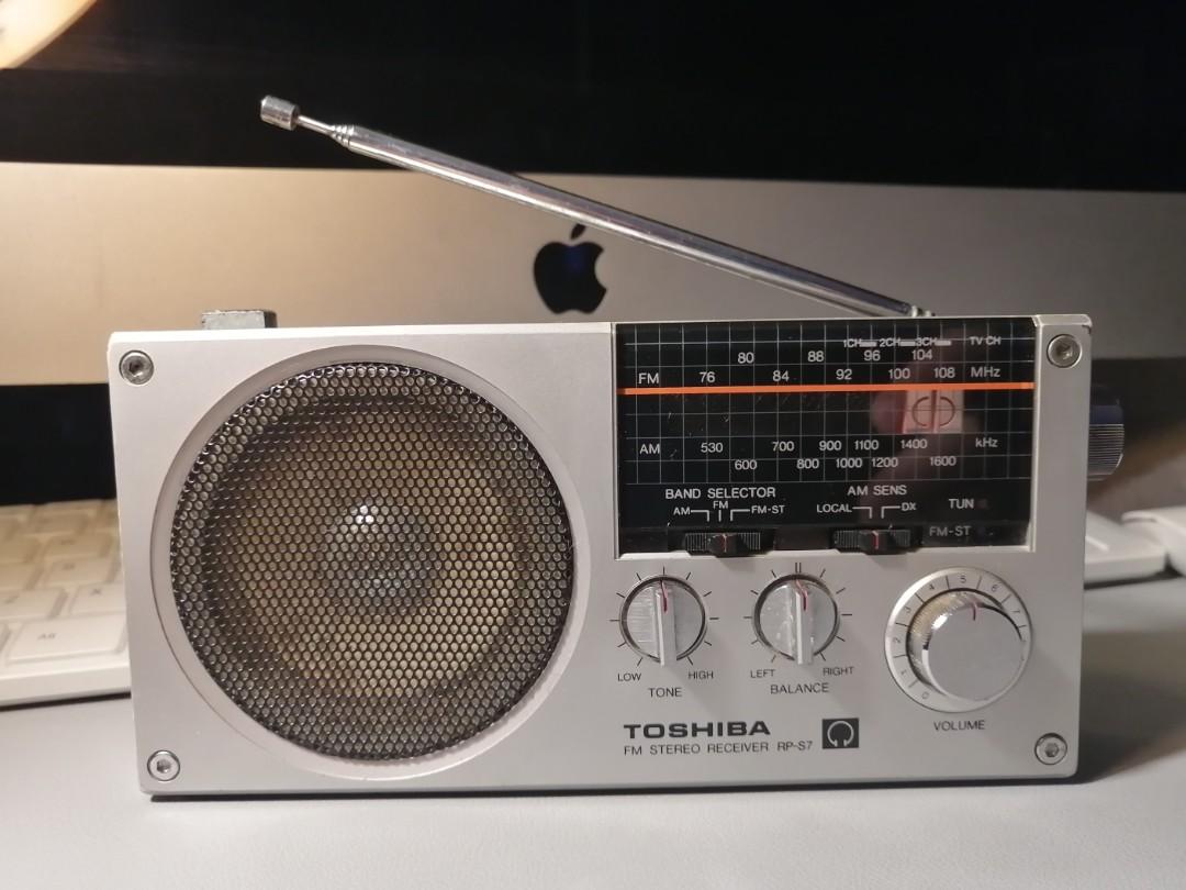Vintage Toshiba FM Stereo Receiver RP-S7 (Mini Radio), Audio, Portable ...