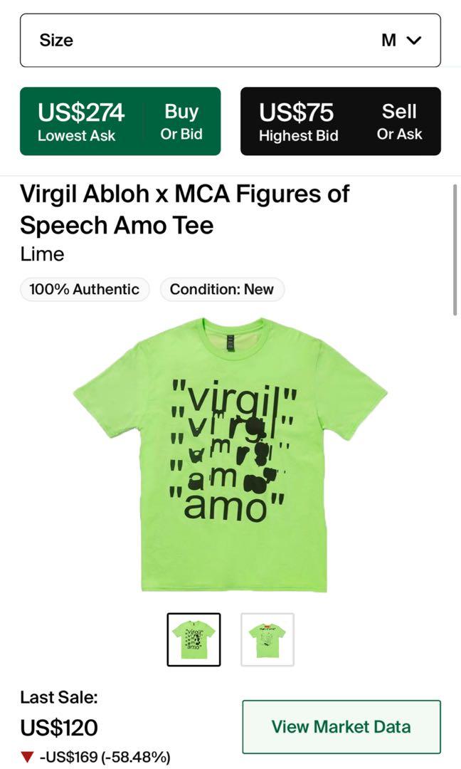 Virgil Abloh x MCA Figures of Speech Neon Green T-shirt Men's