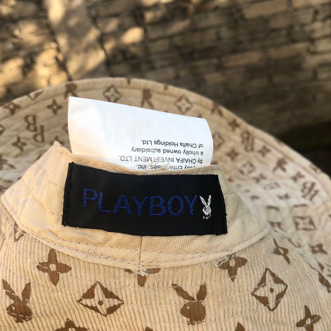 Vintage Playboy Louis Vuitton monogram parody corduroy bucket hat - second  wave vintage store