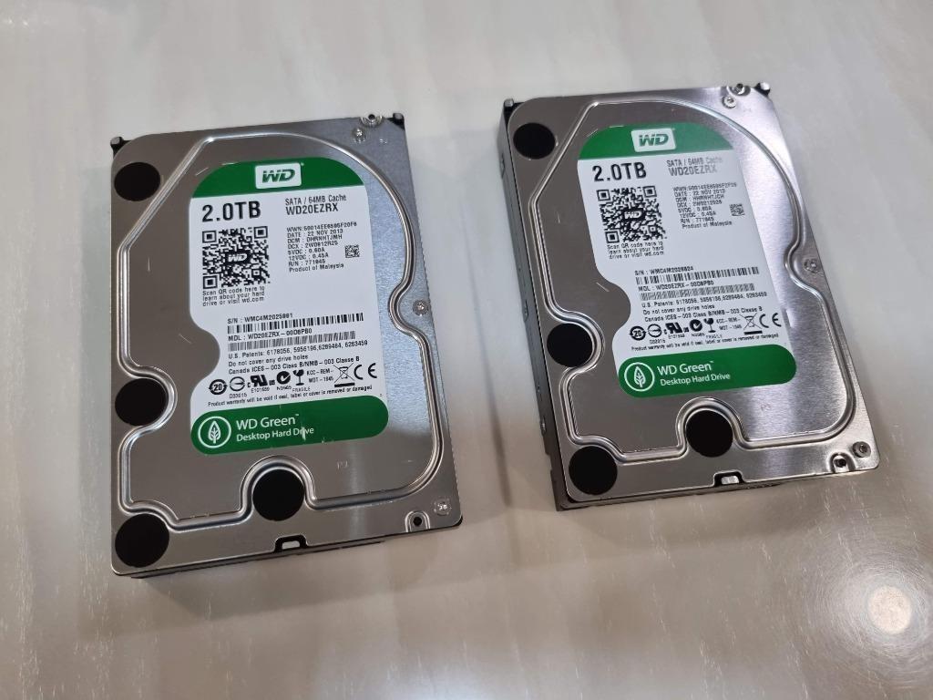 Western Digital Green 2TB x 2