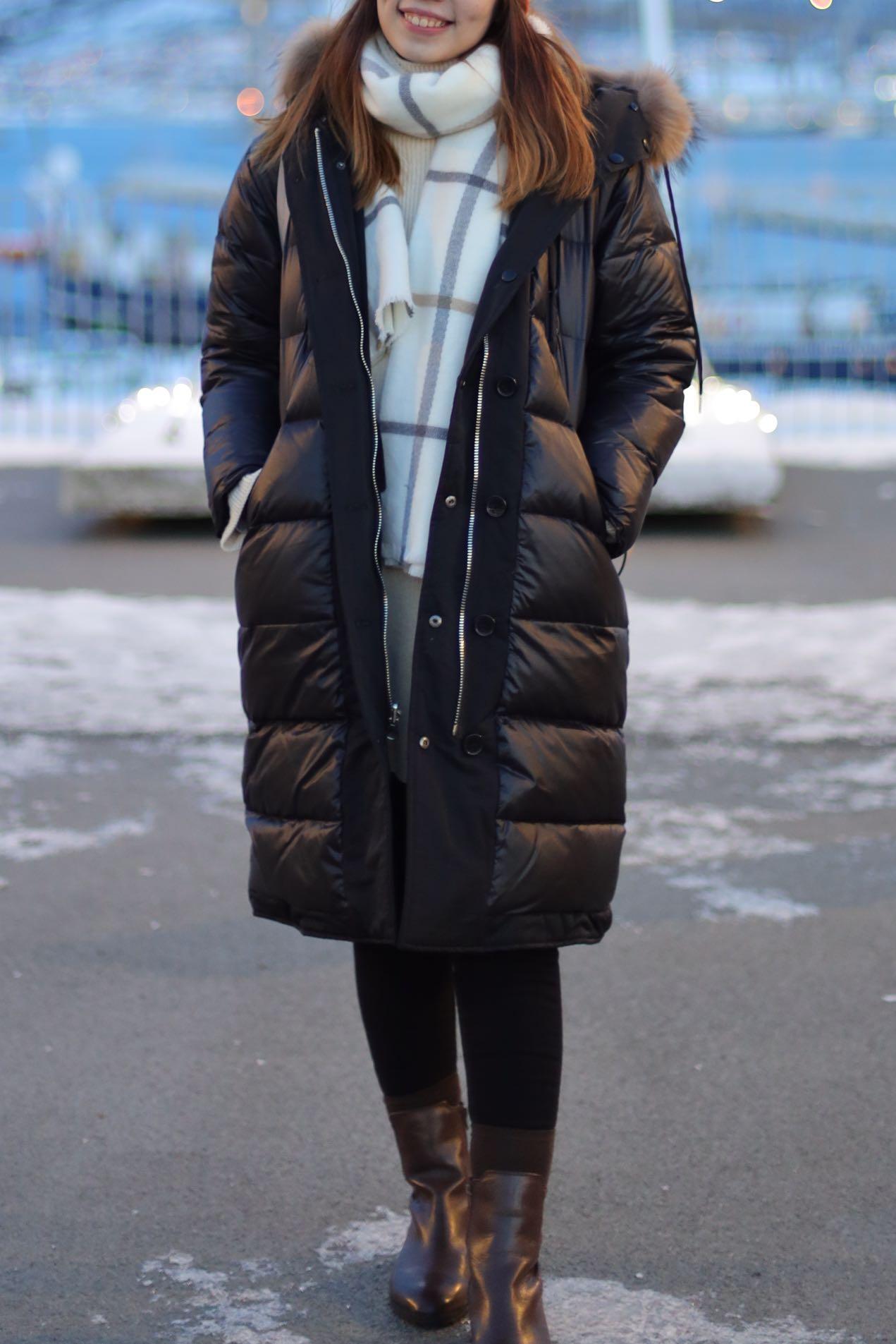 Down feather hotsell winter coat