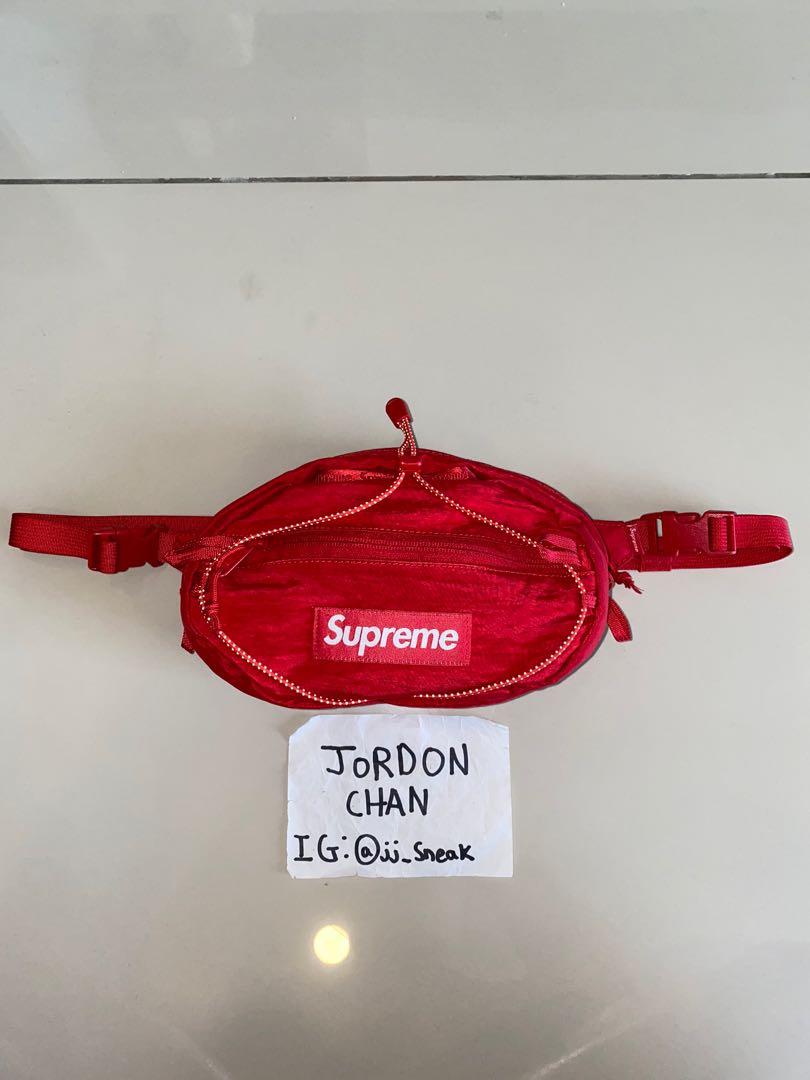 Supreme waist sales bag dark red