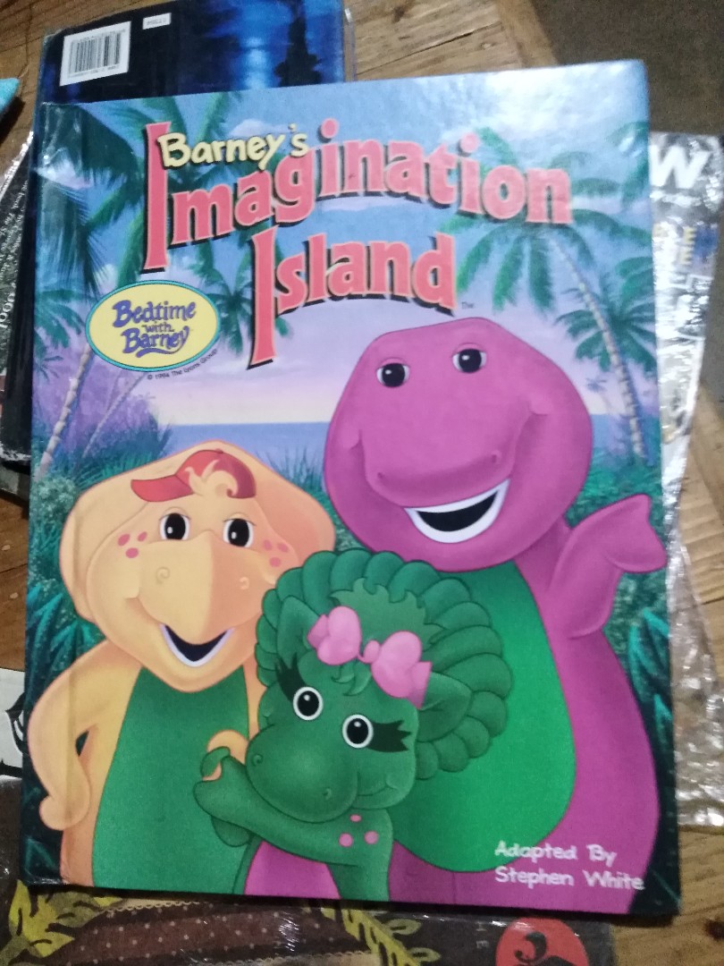 1994 barney's imagination island storybook, Hobbies & Toys, Books ...