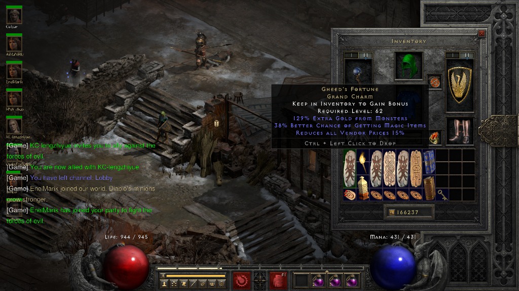 38 MF Gheeds Unique Charm Diablo 2 Resurrected, Video Gaming, Gaming Accessories, InGame