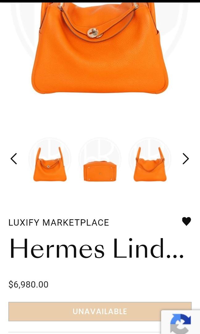 Hermes Feu Evercolor Lindy 30 Bag – The Closet