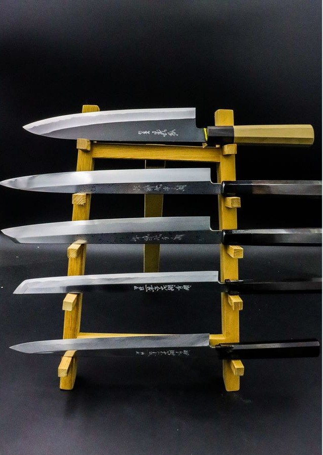 🇯🇵五層日式刀架檜木製簡易折疊式日本高級廚刀配件堺孝行黑崎優二唐