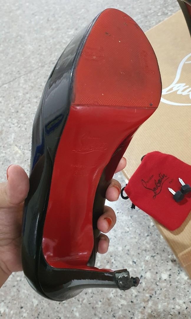Christian Louboutin Bianca 120 Patent Calf sz 35.5 Free Delivery