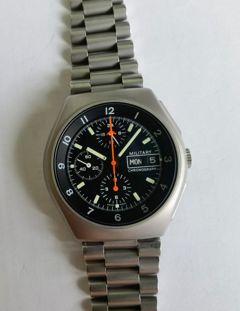 中古tutima 西德制軍用機械時計錶 名牌 手錶 Carousell