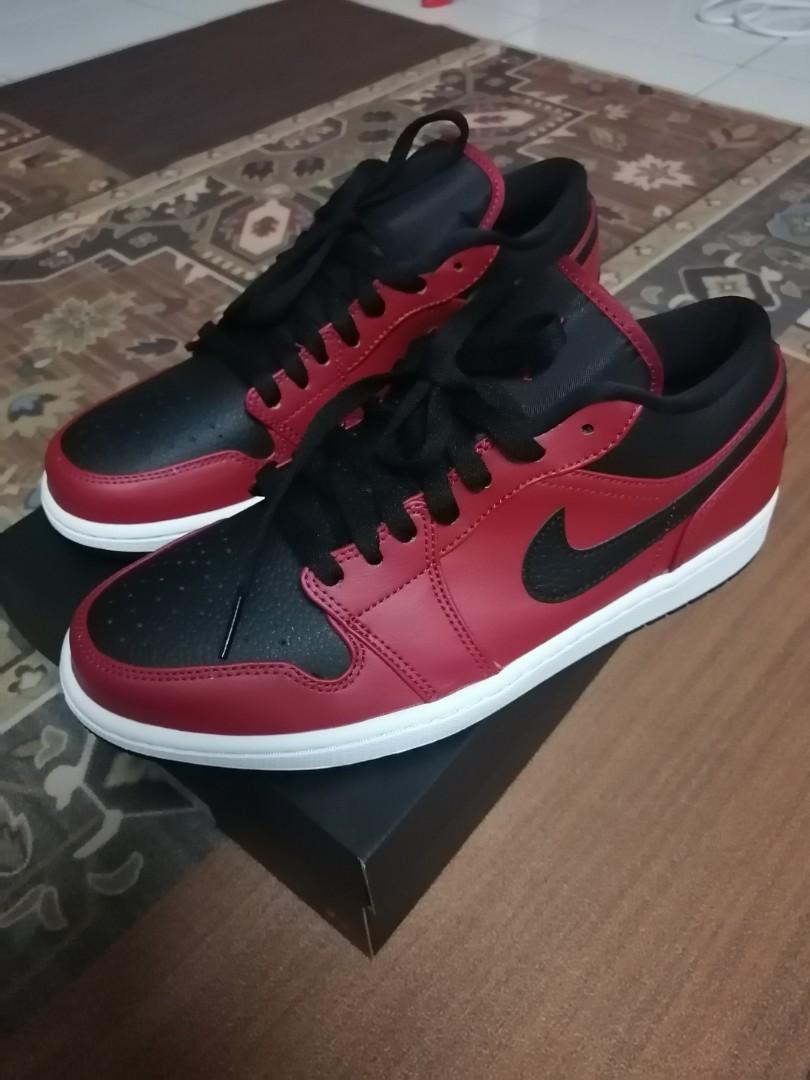 Air Jordan 1 Low Banned Men s Fashion Footwear Sneakers on Carousell