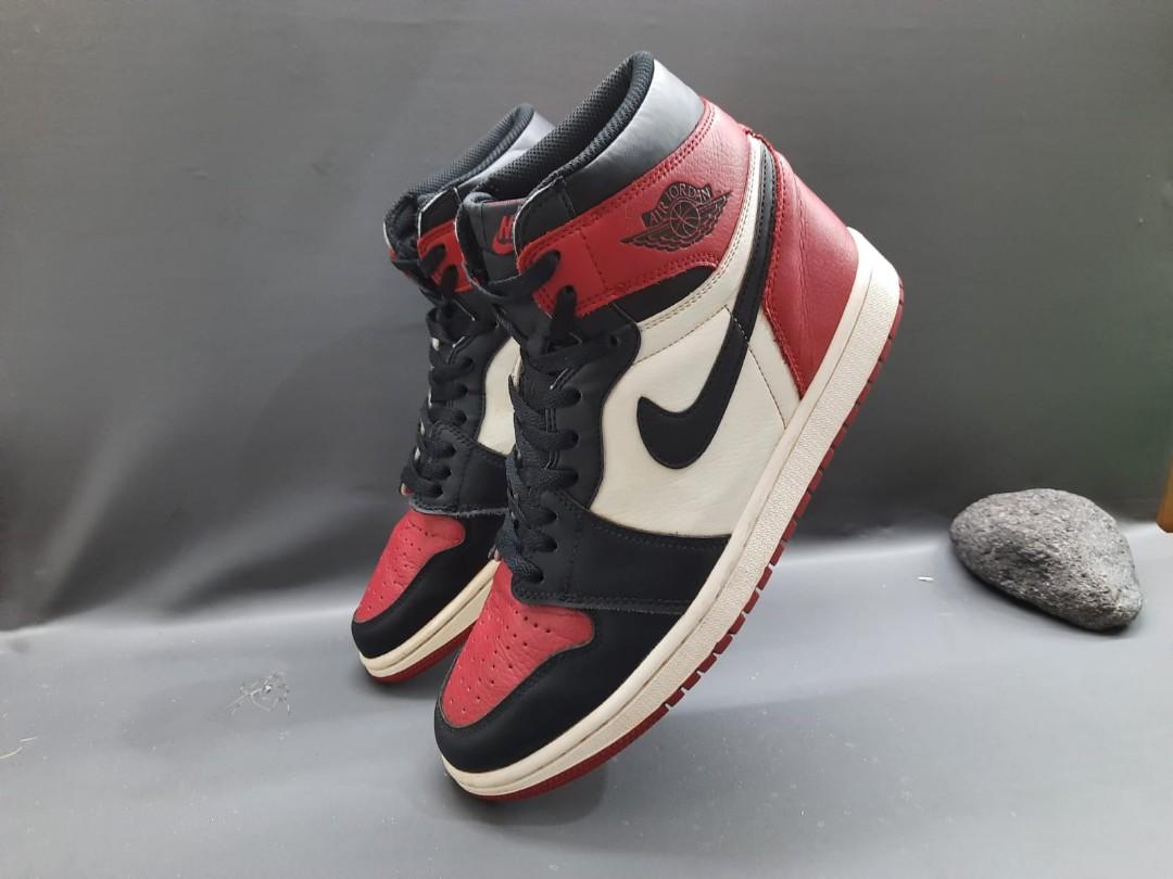 Sepatu Nike Air Jordan 1 Retro High OG Bred Toe 555088-610 Nike