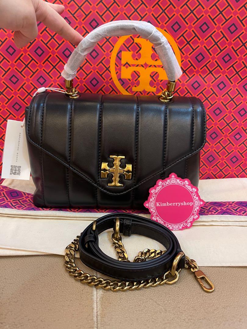 Authentic Tory Burch Kira small top handle satchel 83943 black, Luxury, Bags  & Wallets on Carousell