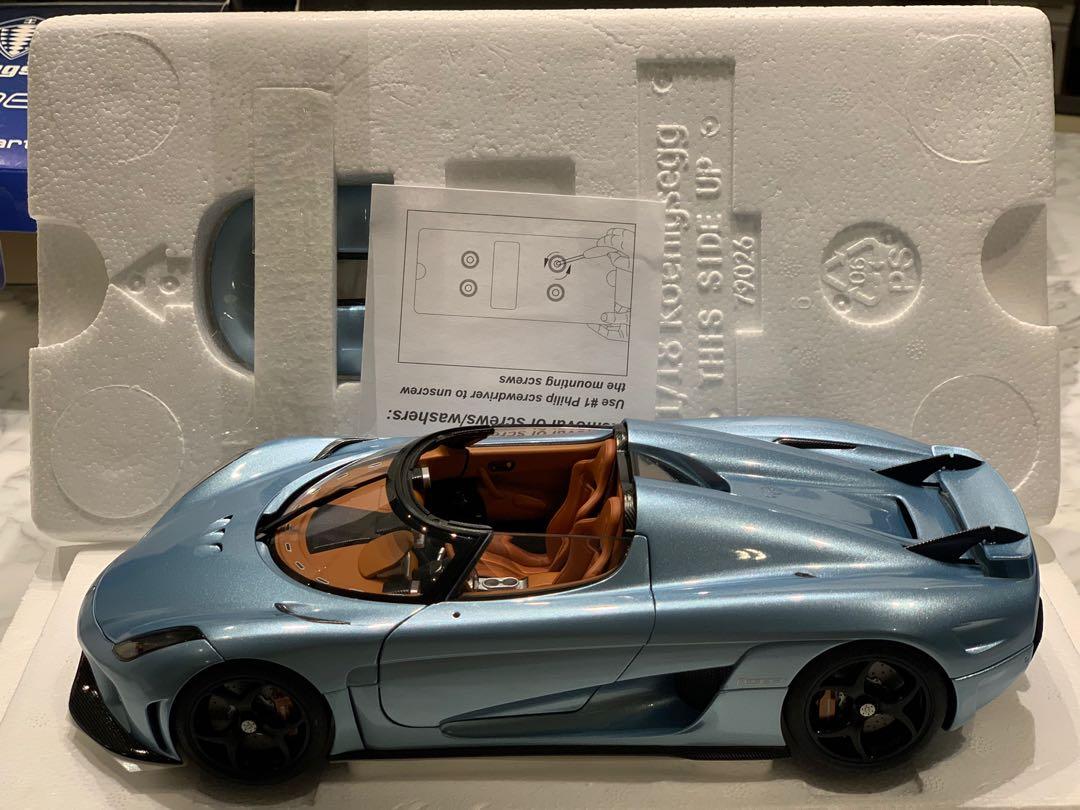 Autoart Koenigsegg Regera (Horizon Blue) (1:18), Hobbies & Toys