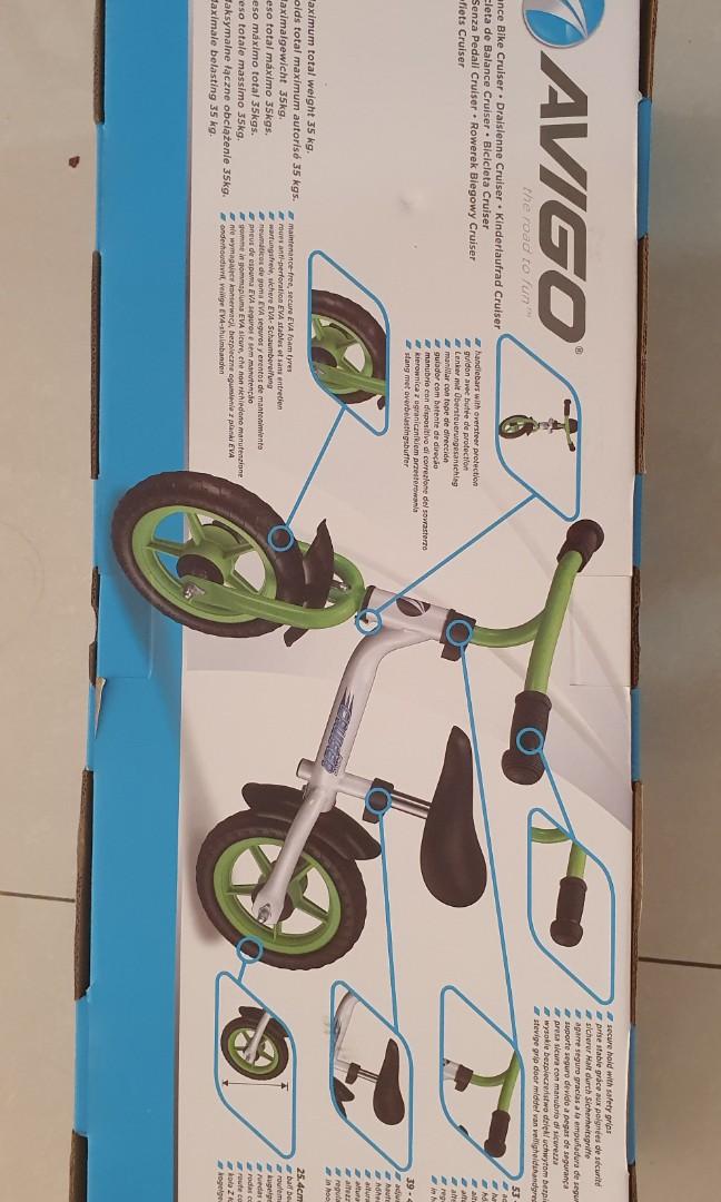 Avigo kids balance bike Babies Kids Going Out Other Babies Going Out Needs on Carousell