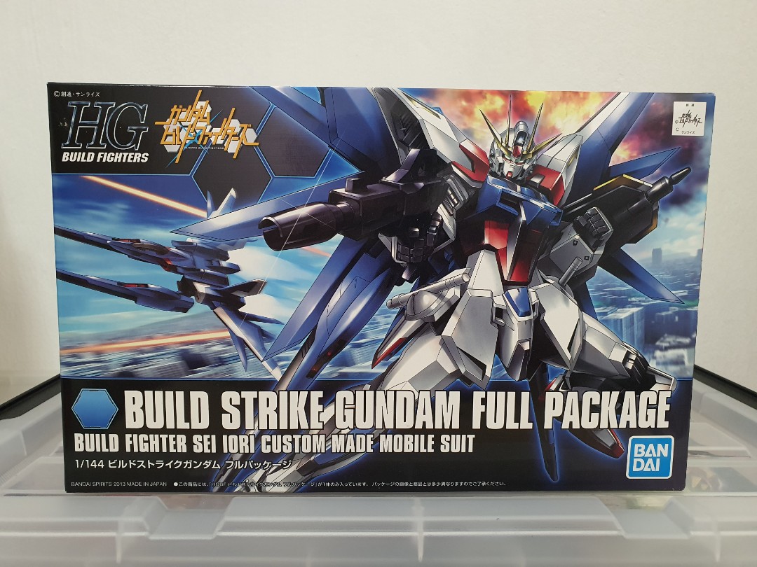 New BANDAI HG Gundam Build Strike Gundam Full Package Fighter 1/144 Figure Japan 