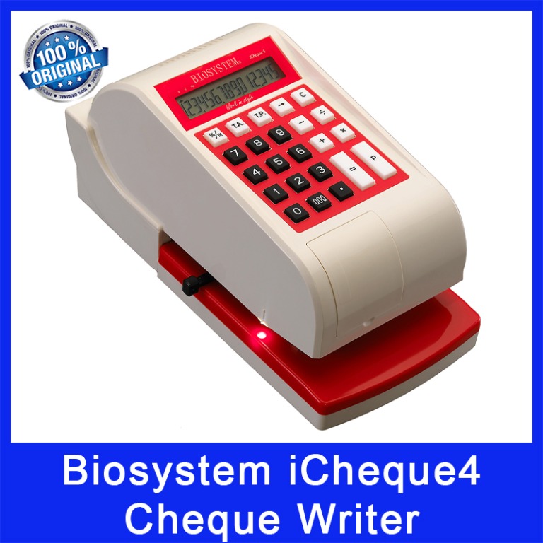 Biosystem iCheque4 Cheque Writer. 15 Digits Emboss Print. Auto Adjust ...