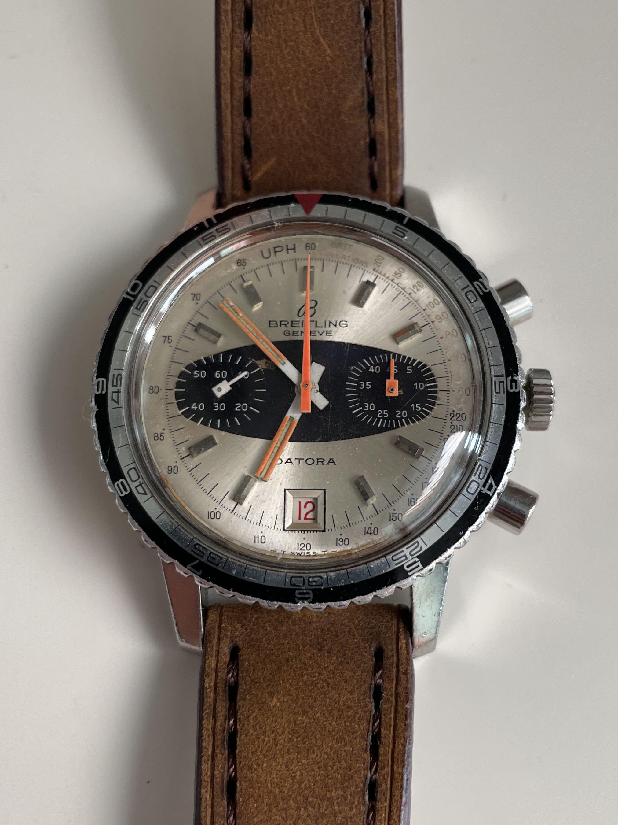 Cadran Chronographe Vintage 31,10 Mm Pour Mouvement Valjoux 7734 - Neuf Sans étiquette