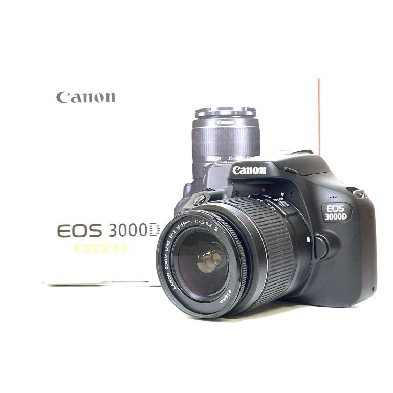 Canon Eos 3000d Ef S 18 55mm Dc Iii Lens Sc 1k Only 99 New Canon Wrty Until May 2024 Photography On Carousell