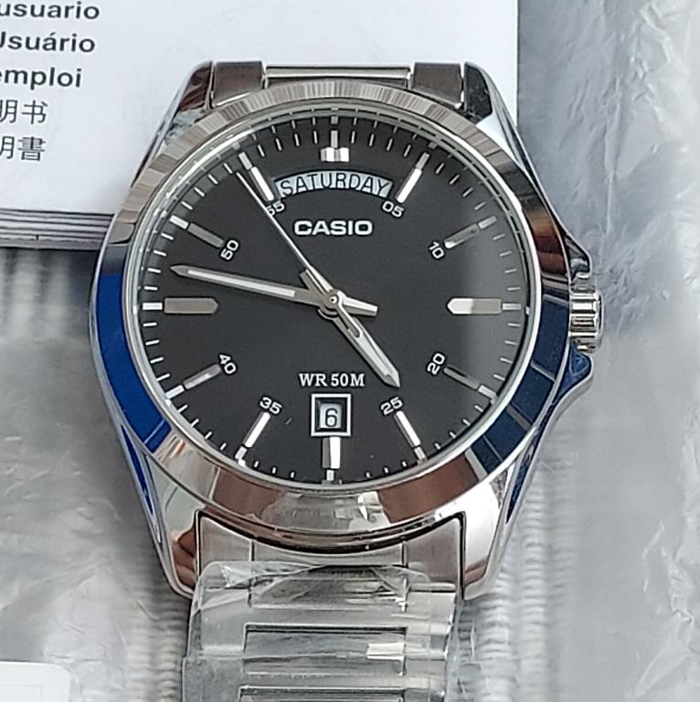 Casio President warranty Brand New 50m WR Rolex Day Date sports dress