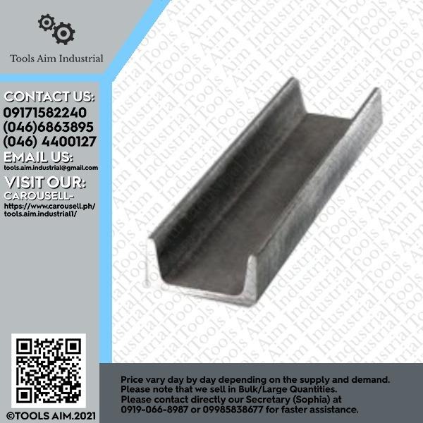 Channel Bar 3" x 20 C Channel Steel Metal Steel Channel U