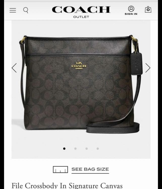 Coach File bag