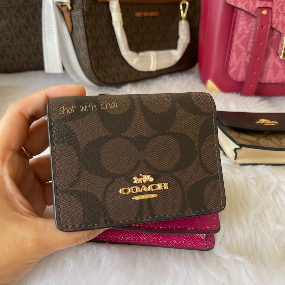 dark brown coach wallet