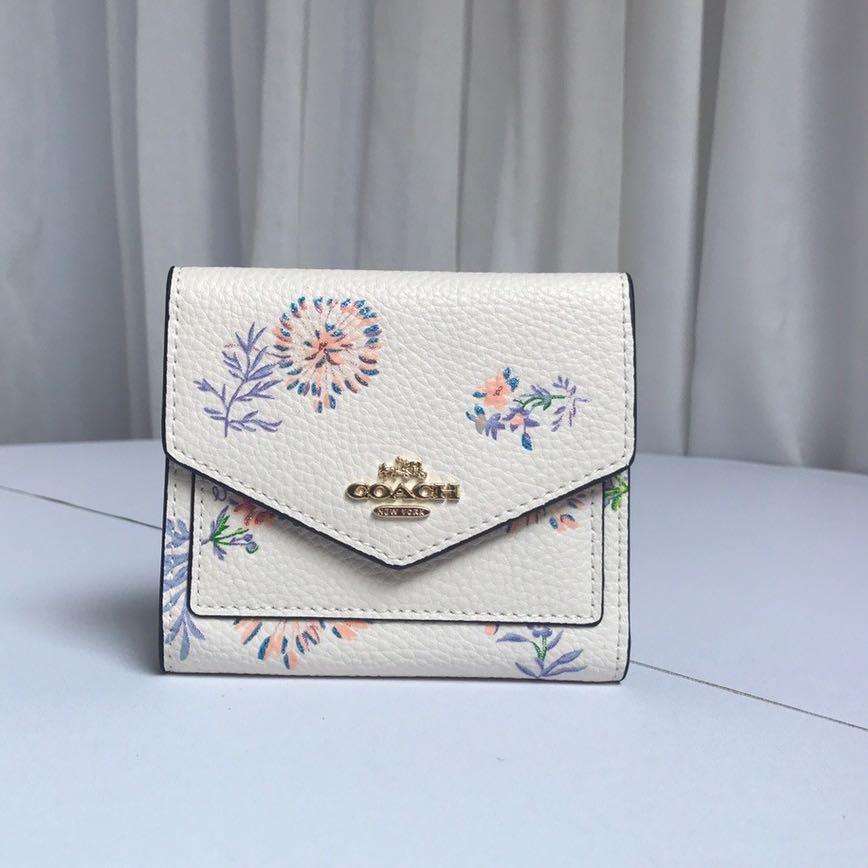 small wallet with wildflower print
