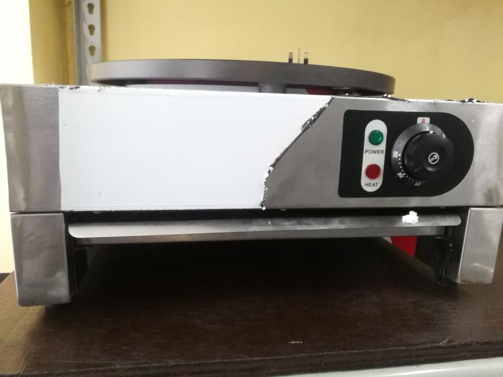 CREPE MAKER SINGLE HEAD (Category: Other Kitchen Appliances) located in Manila. Submitted by cosmicmachineries (Listing ID 1119473874, Image 2). Description: CREPE MAKER SINGLE HEAD Crepe: dessert like no other! Brand new machines Electric models available Dimensions: 22x18x12 inches With control switch Warranty: 6 months parts and services Price: 9,500php* For assistance and other inquiries, send us message today! Desiree Zafra Globe/Viber: 0916