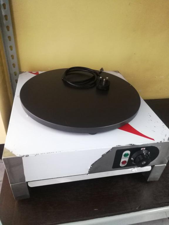 CREPE MAKER SINGLE HEAD (Category: Other Kitchen Appliances) located in Manila. Submitted by cosmicmachineries (Listing ID 1119473874, Image 1). Description: CREPE MAKER SINGLE HEAD Crepe: dessert like no other! Brand new machines Electric models available Dimensions: 22x18x12 inches With control switch Warranty: 6 months parts and services Price: 9,500php* For assistance and other inquiries, send us message today! Desiree Zafra Globe/Viber: 0916