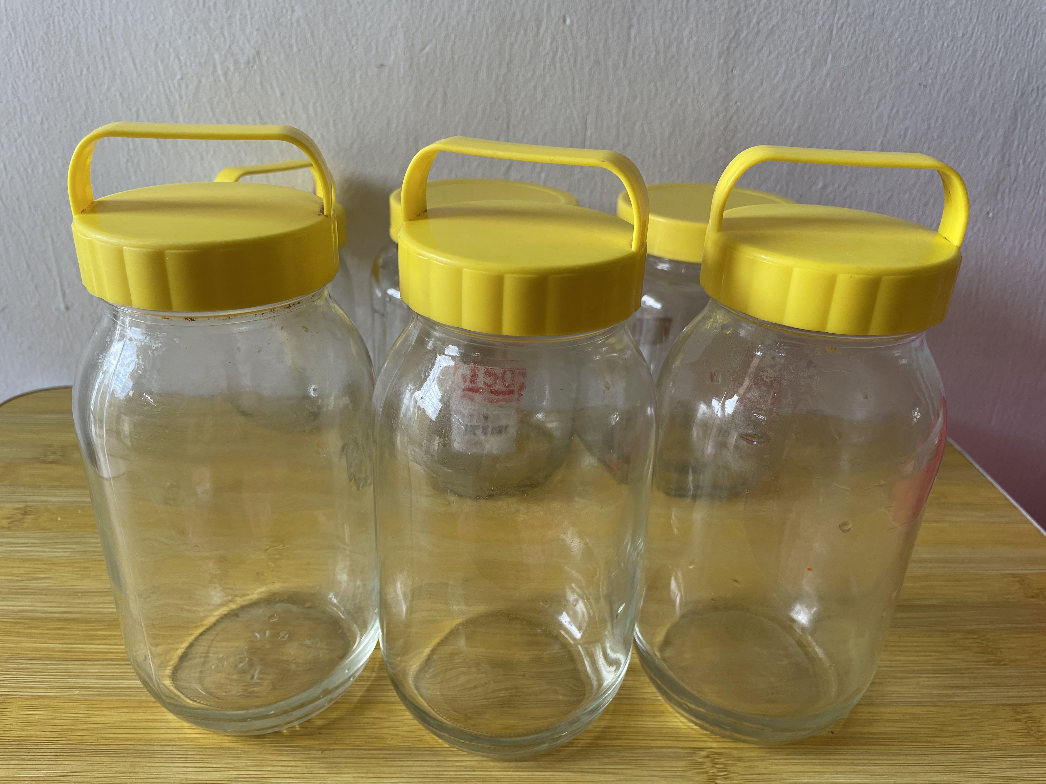 Daiso glass containers, Furniture & Home Living, Kitchenware