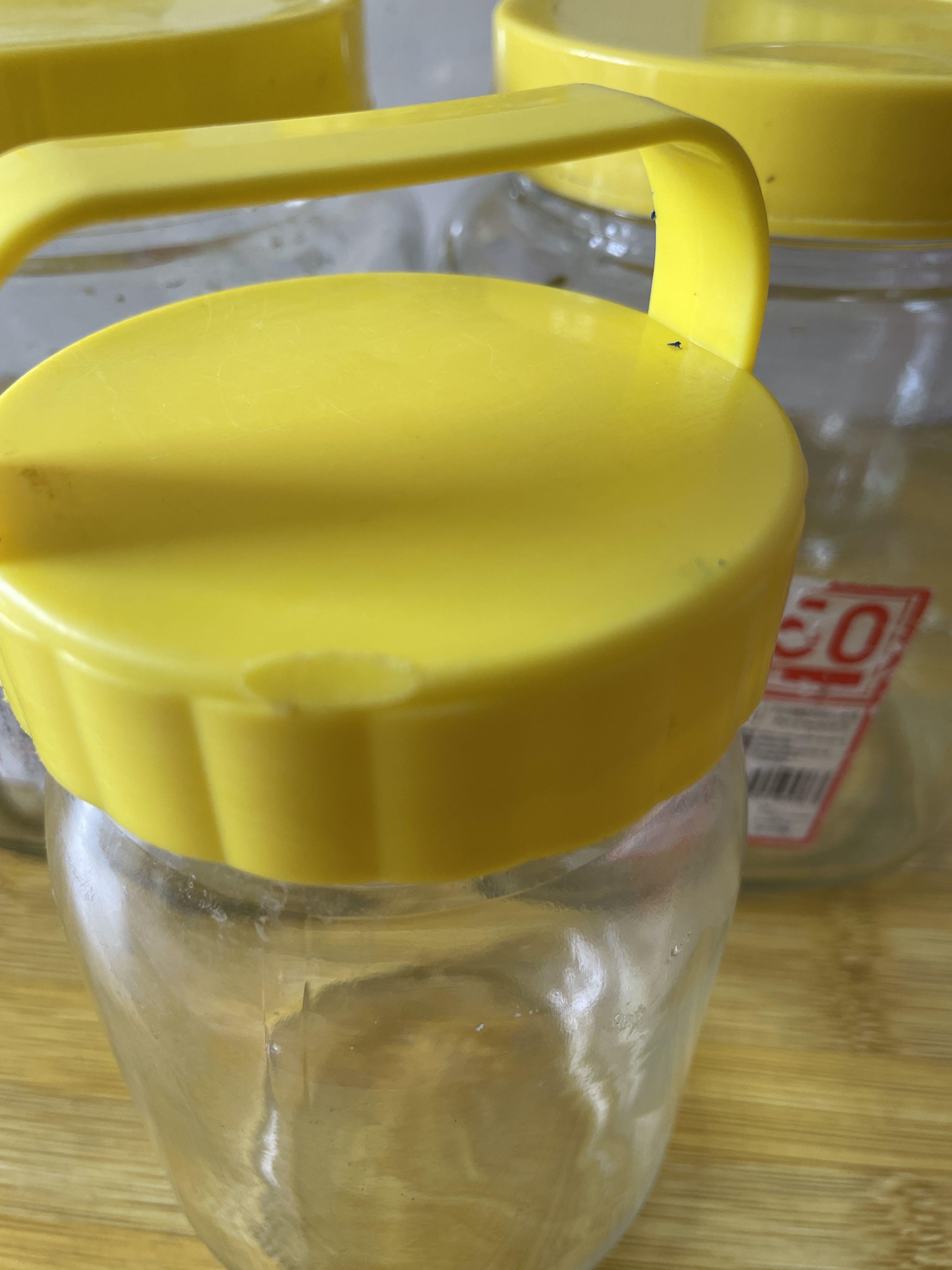 Daiso glass containers, Furniture & Home Living, Kitchenware