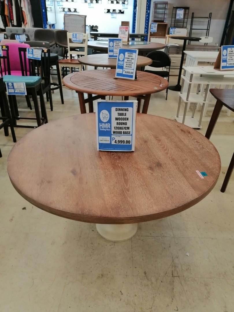 Dining Table Round Wooden, Furniture & Home Living, Furniture, Other