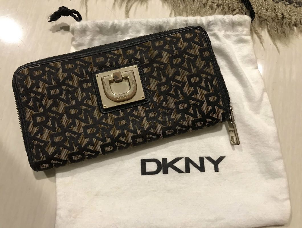 dkny monogram purse