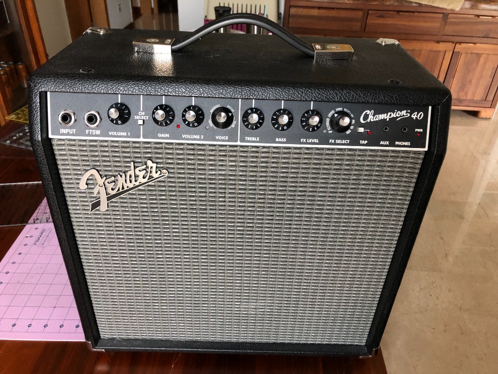 Fender Champion 40 Guitar Amp., Hobbies & Music & Media, Musical Instruments on Carousell