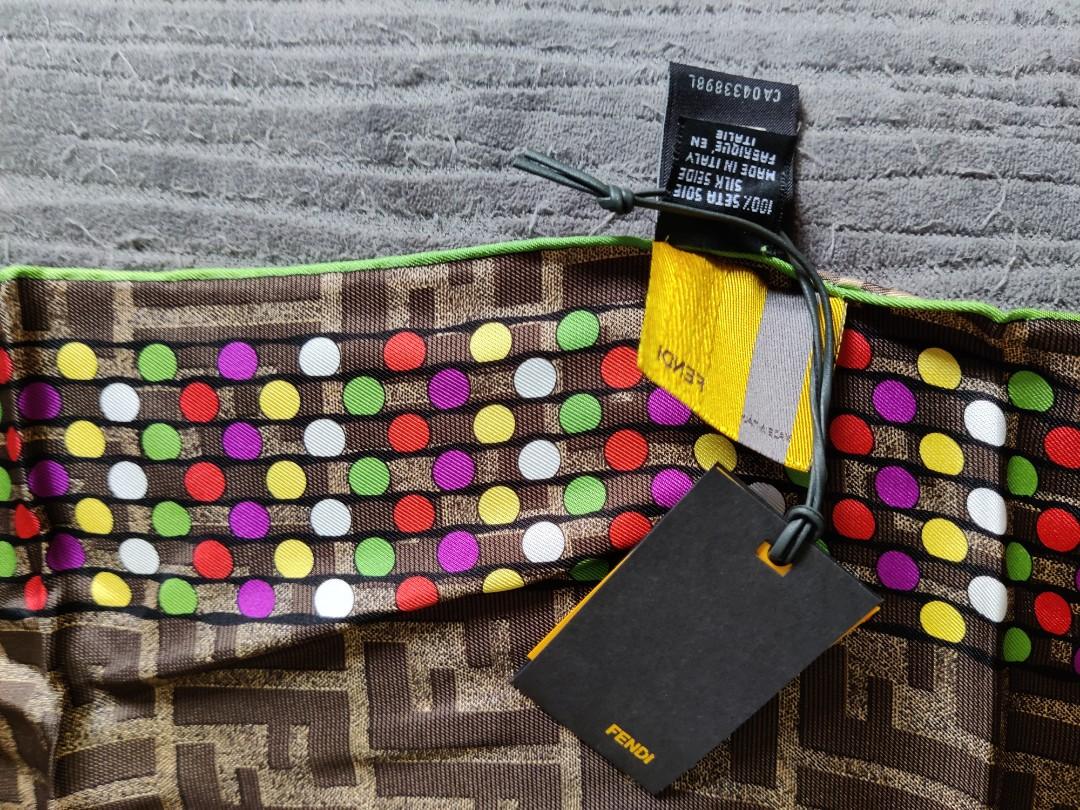 FENDI FOULARD FF POIS SCARF
