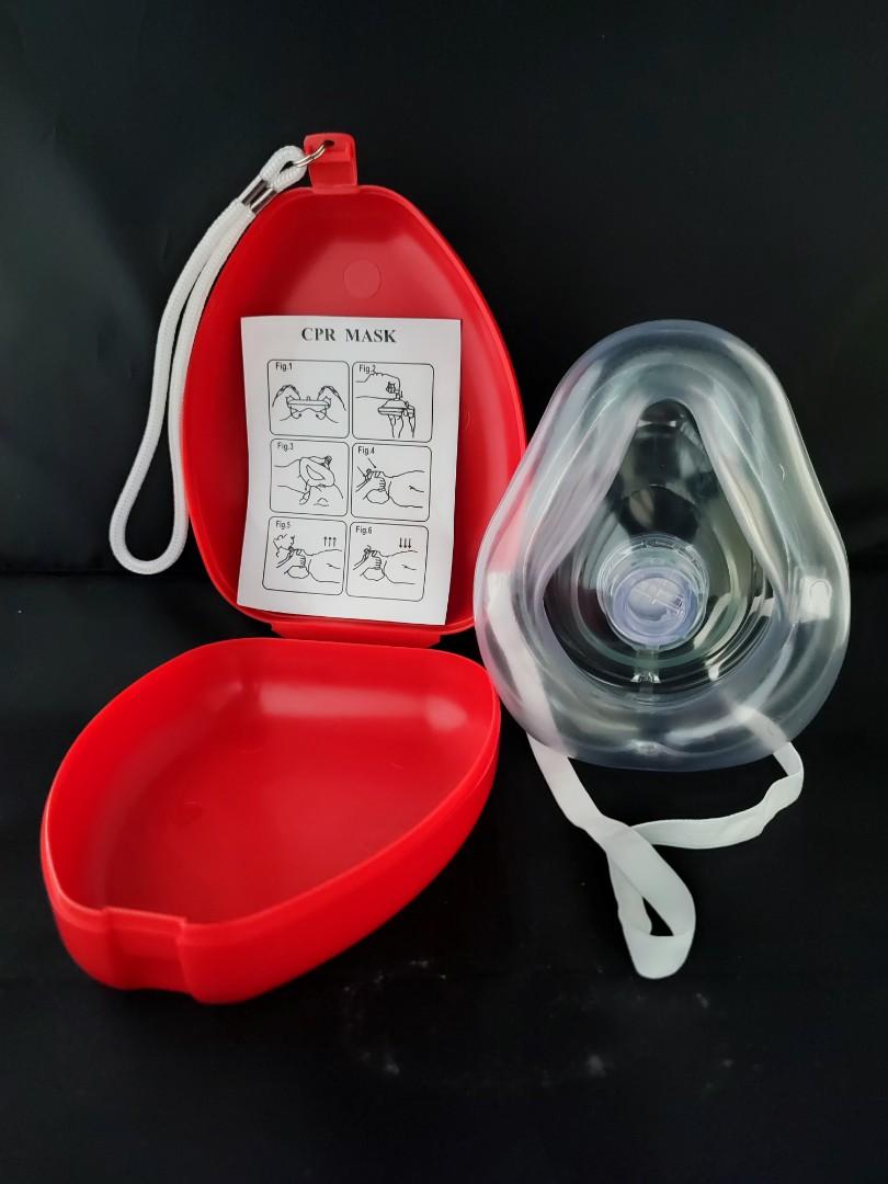 First Aid CPR RESUSCITATION MASK with one way valve, Health & Nutrition