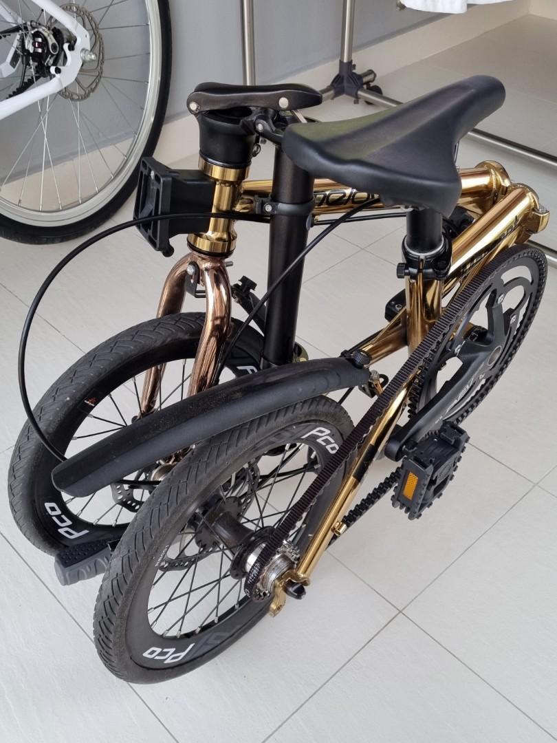 Foldable Bike with Gates Carbon Belt Drive System, Sports Equipment