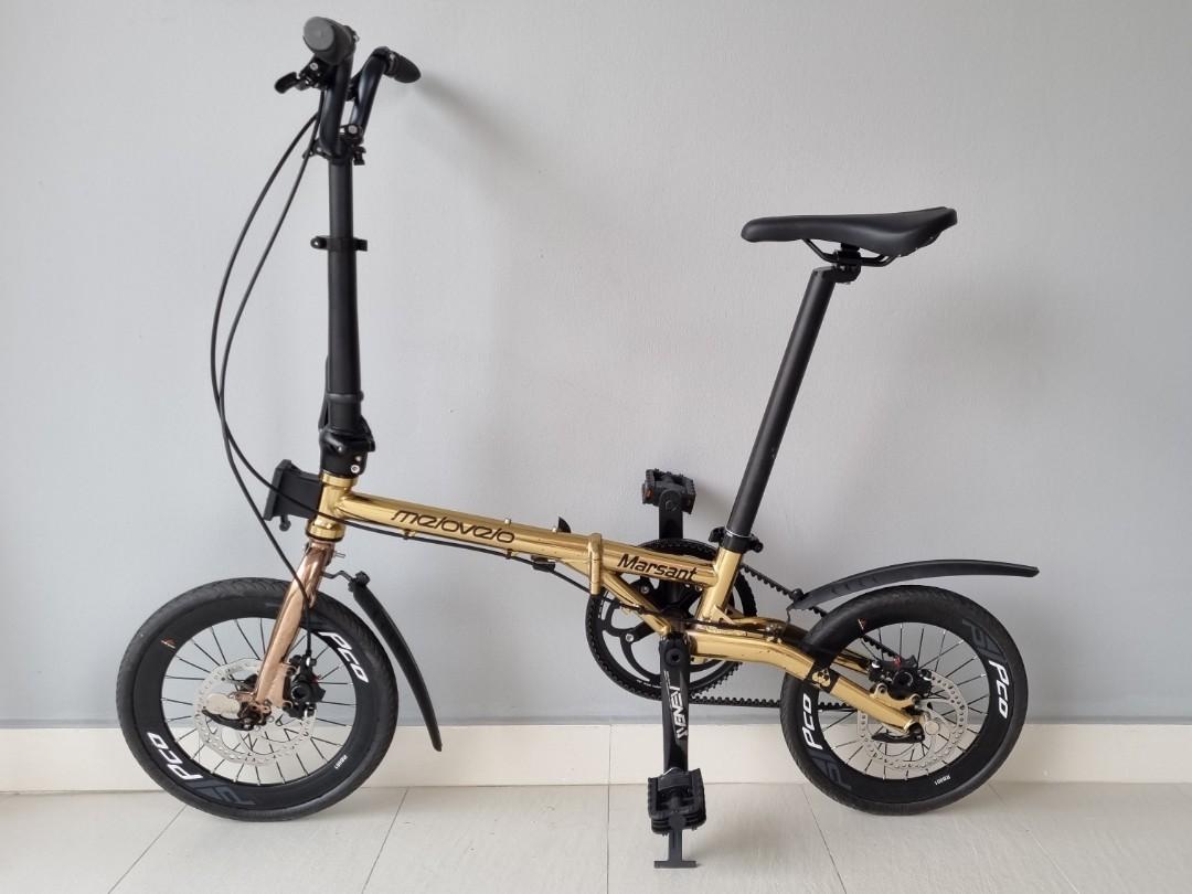 Foldable Bike with Gates Carbon Belt Drive System, Sports Equipment