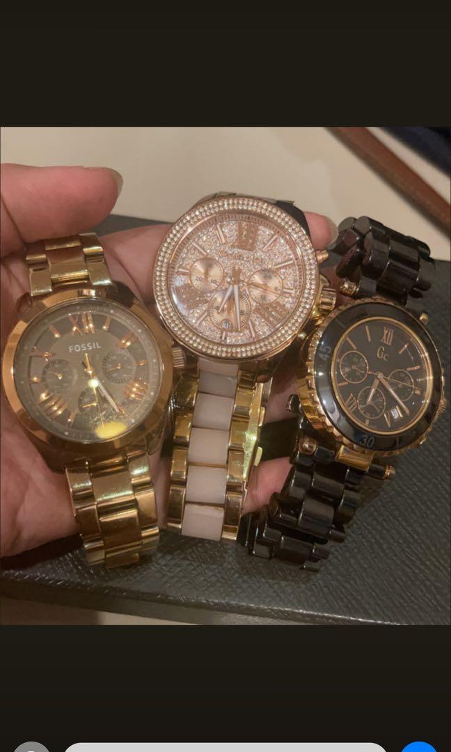 fossil, michael kors, guess collection 