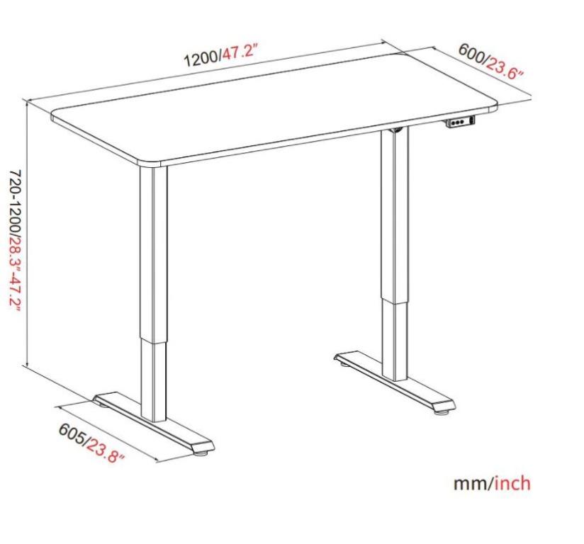 (4.4 SALE!!) BRAND NEW Memory Adjustable WFH Study Table / Office Table ...