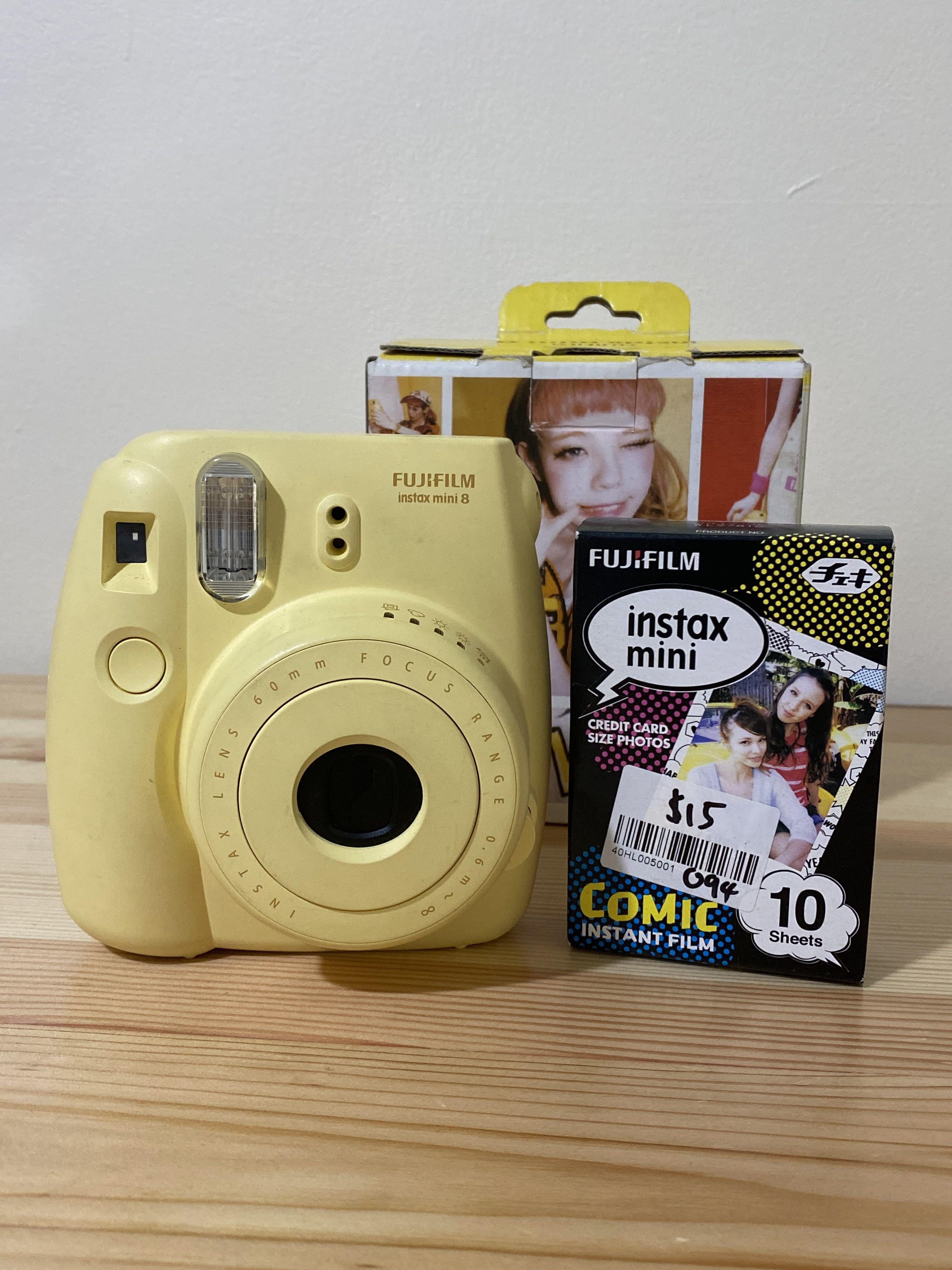 Fujifilm Instax Mini (Yellow), Photography, Cameras on Carousell