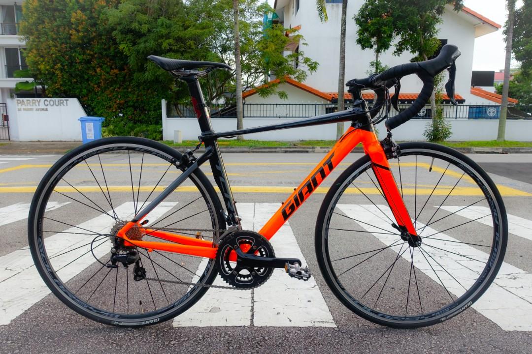 GIANT TCR 6700 Shimano 105 22 speed Rim Brakes 700x25c Titanium racing saddle Road Bike Bicycle orange black SL1 SL 1