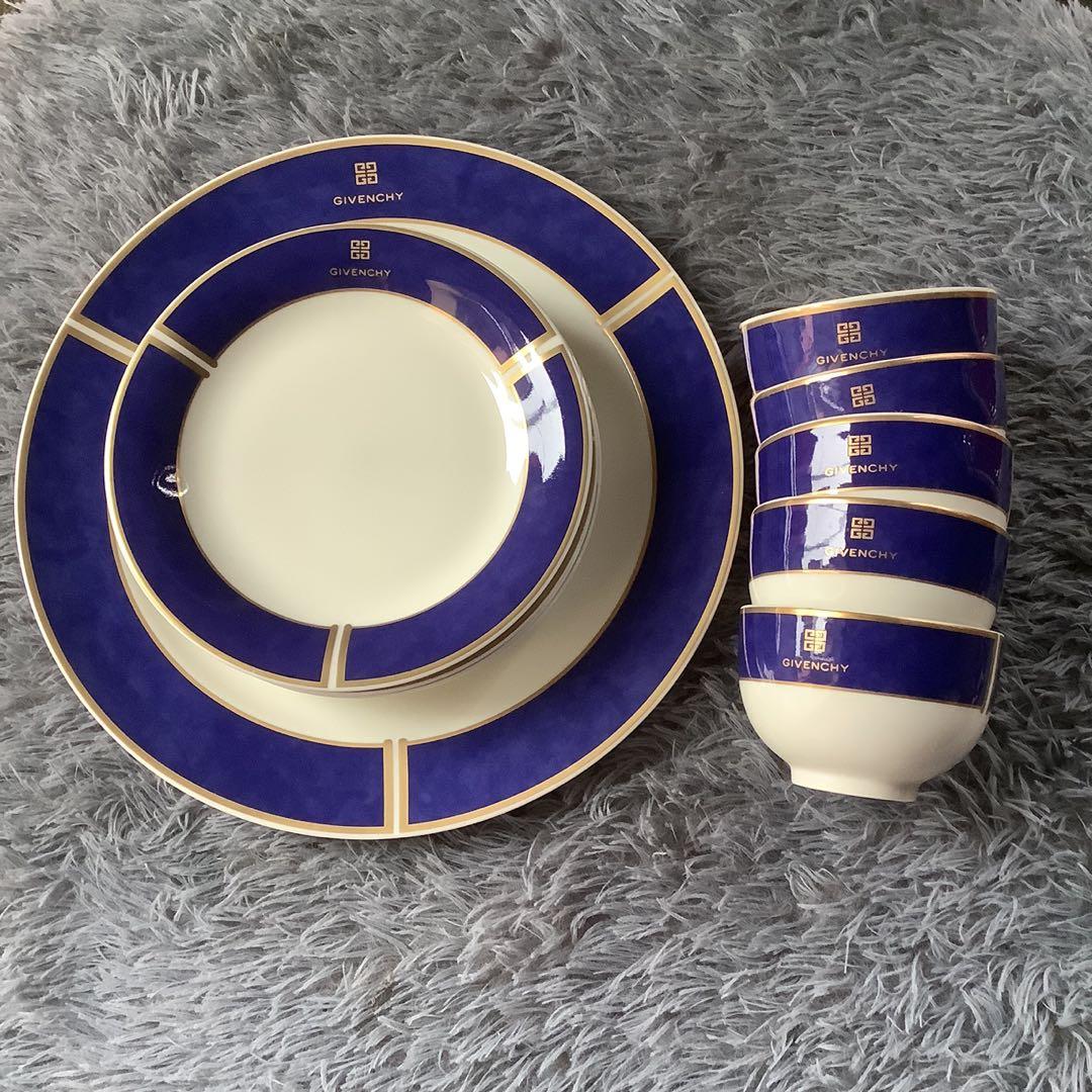 Givenchy Nautical Set (Category: Other Kitchenware & Tableware) located in Angeles City. Submitted by d_m_p_2 (Listing ID 1119529822, Image 1). Description: Givenchy Nautical Set 1Serving Plate 5 Cake Plates 5Short Tea Cups Unused No box AVAILABLE ONHAND.